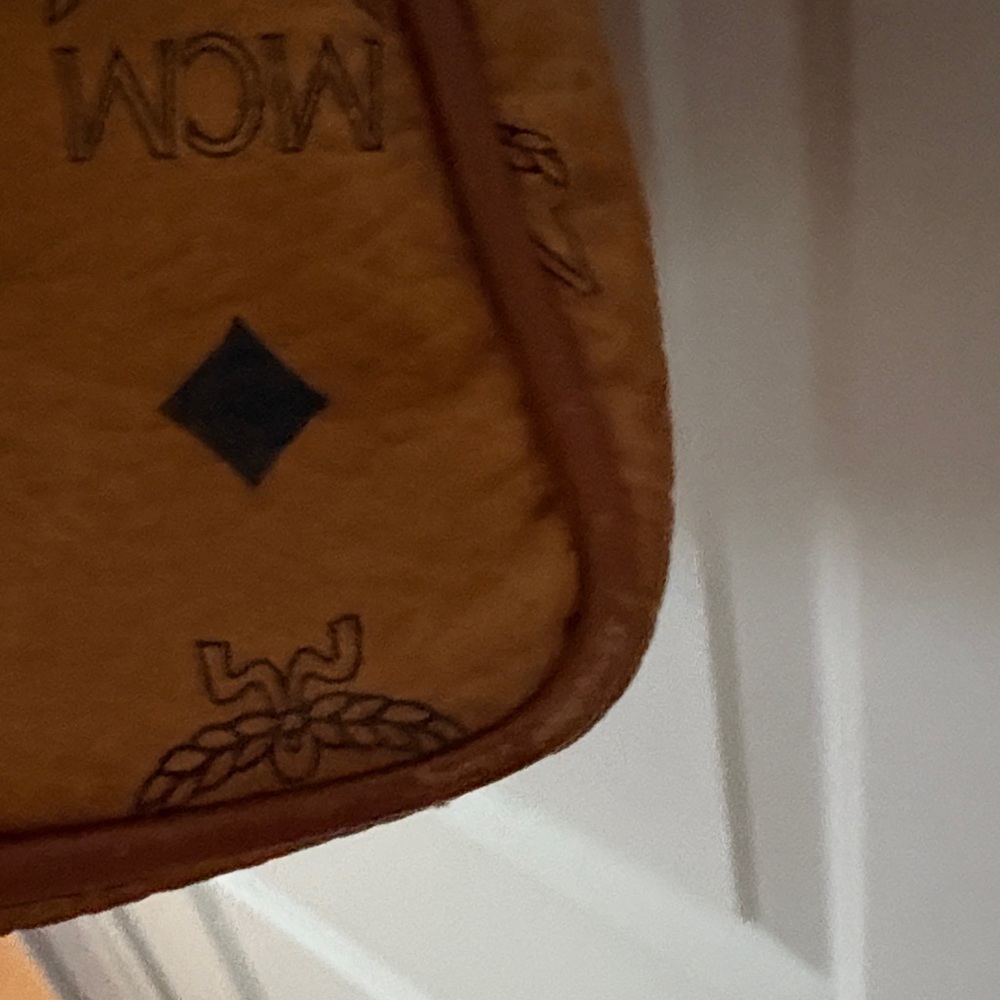 MCM Vintage Cognac Visetos Monogram Large Dome Tote - Picture 11 of 14